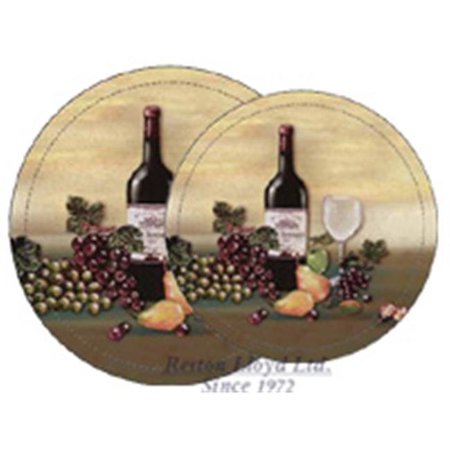 RESTON LLOYD Reston Lloyd 4-636-A Tin Burner Cover Set  Wine & Vine 4-636-A